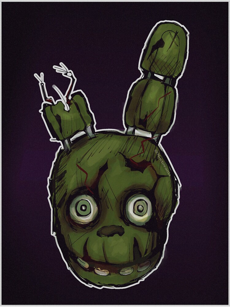 Springtrap Sticker By Owltopia Redbubble