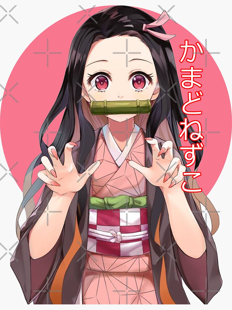 Pegatina Nezuko Chibi Kimetsu No Yaiba De Bawabuf In Anime Chibi The