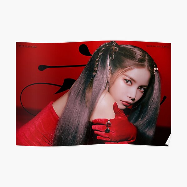 Solar Mamamoo Mini Album Face Poster For Sale By Mondongos Redbubble