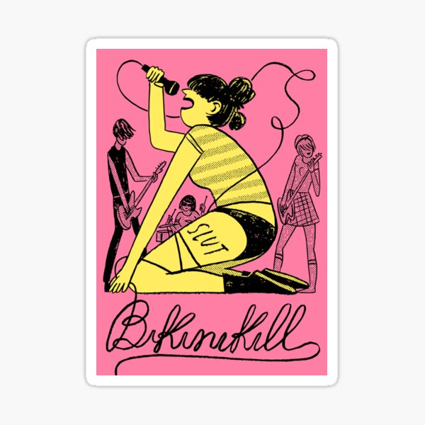 Classic Bikini Kill Punk Rock Bikini Kill Essential Sticker Sticker