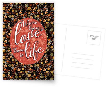 Where there is Love Postcard
