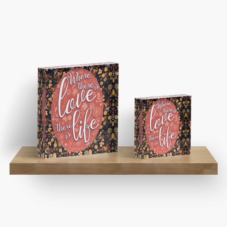 Vibrant acrylic blocks