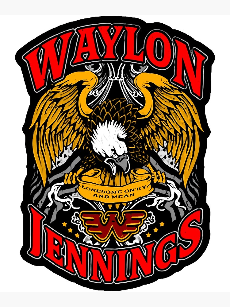 Waylon Jennings Poster For Sale By Crazyandsmile Redbubble