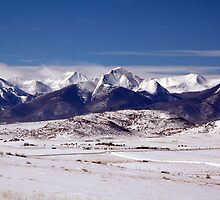 Snow Covered Sangres by Holly Werner