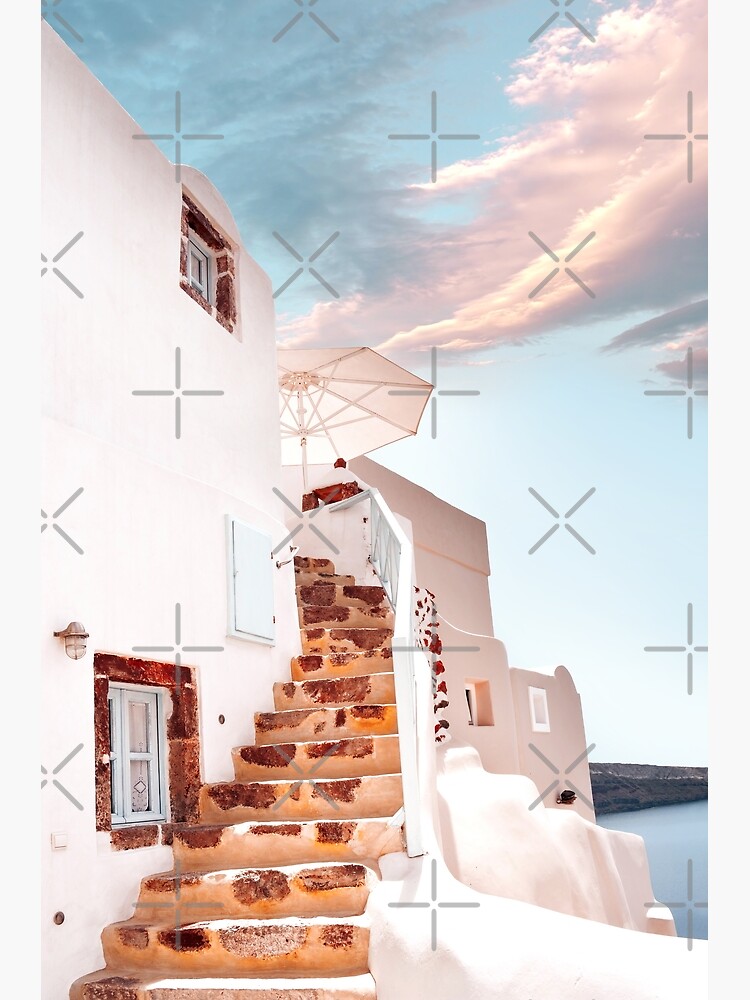 Lámina fotográfica Santorini Grecia Oia Arquitectura griega Islas