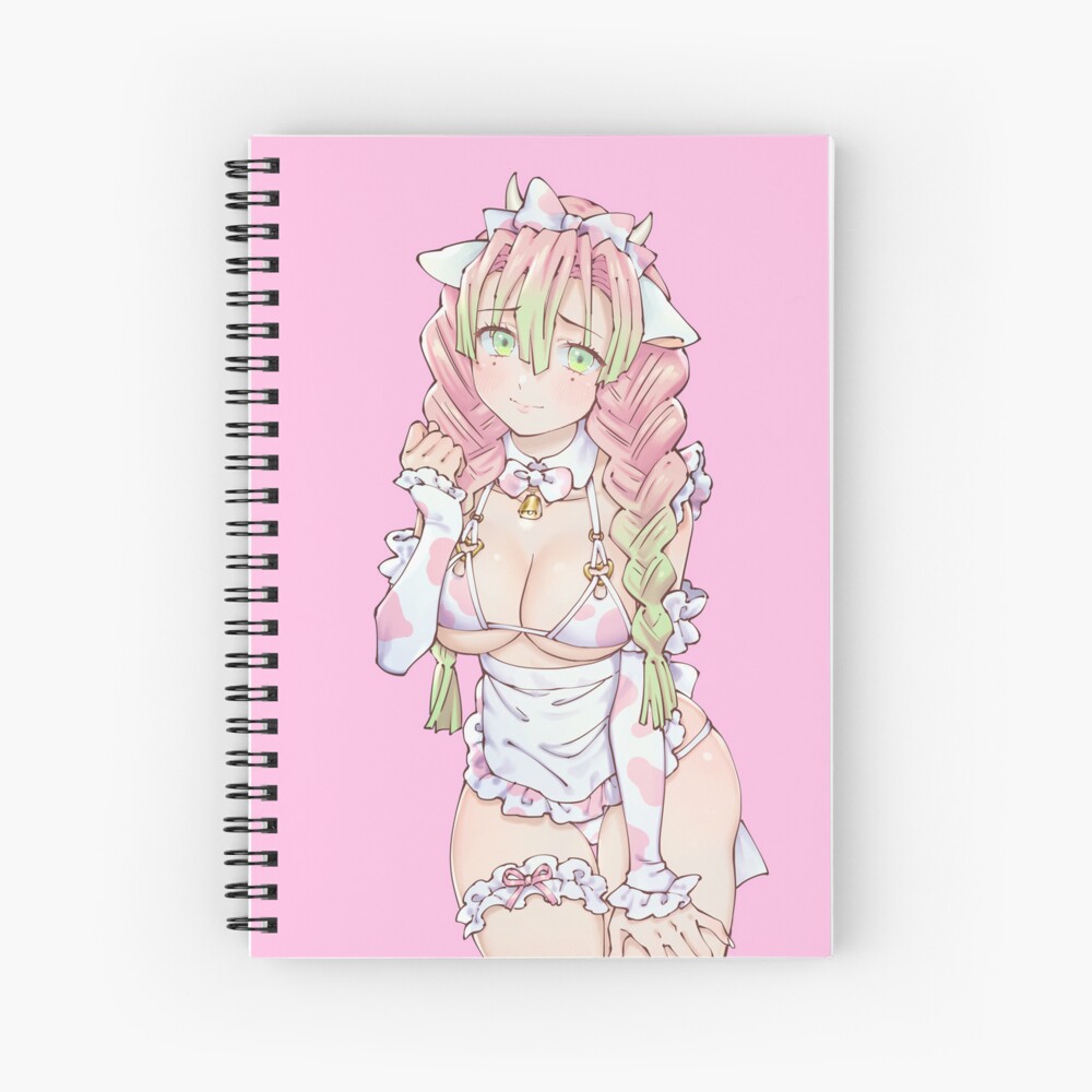 MITSURI KANROJI IN A SEXY CUTE COW BIKINI Spiral Notebook By