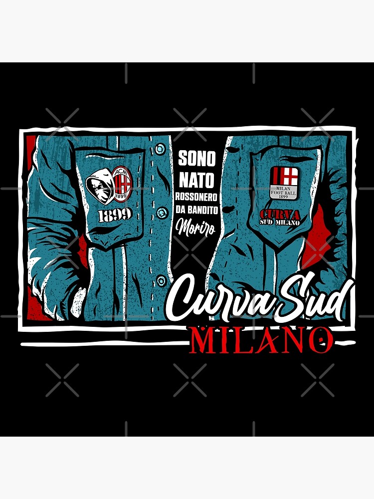 Curva Sud Milano Poster For Sale By Lounesartdessin Redbubble