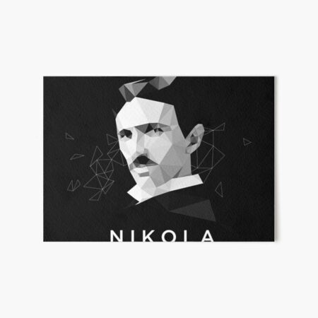 Lámina rígida Camiseta de la cara del científico inventor de Nikola