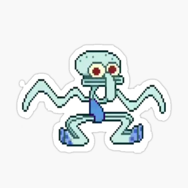 Squidward S Sticker By Benjaminnnn Redbubble