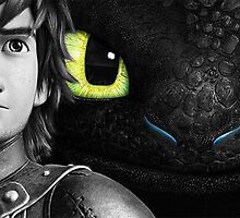 Hiccup and Toothless by LookItsHailey