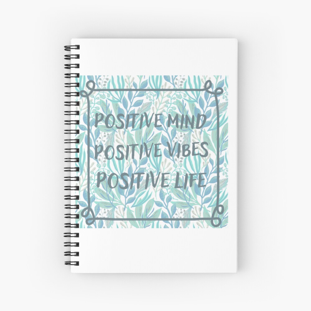 Cuaderno De Espiral Mente Positiva Vibraciones Positivas Vida