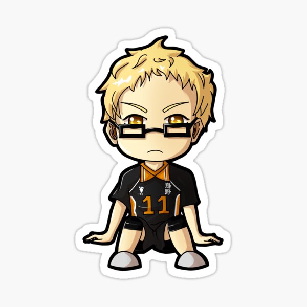 Haikyuu Tsukishima Kei Sticker For Sale By Veritasgloriam Redbubble