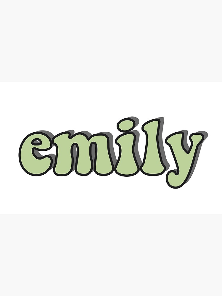 Emily Custom Name Sticker Poster For Sale By Maddy9co Redbubble