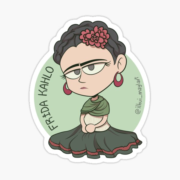 Chibi Frida Kahlo Sticker By Ilhui Redbubble