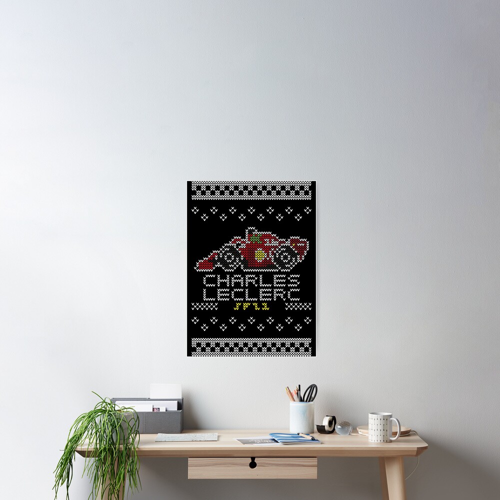 Charles Leclerc Christmas Pixel Art Poster For Sale By Hoanglin