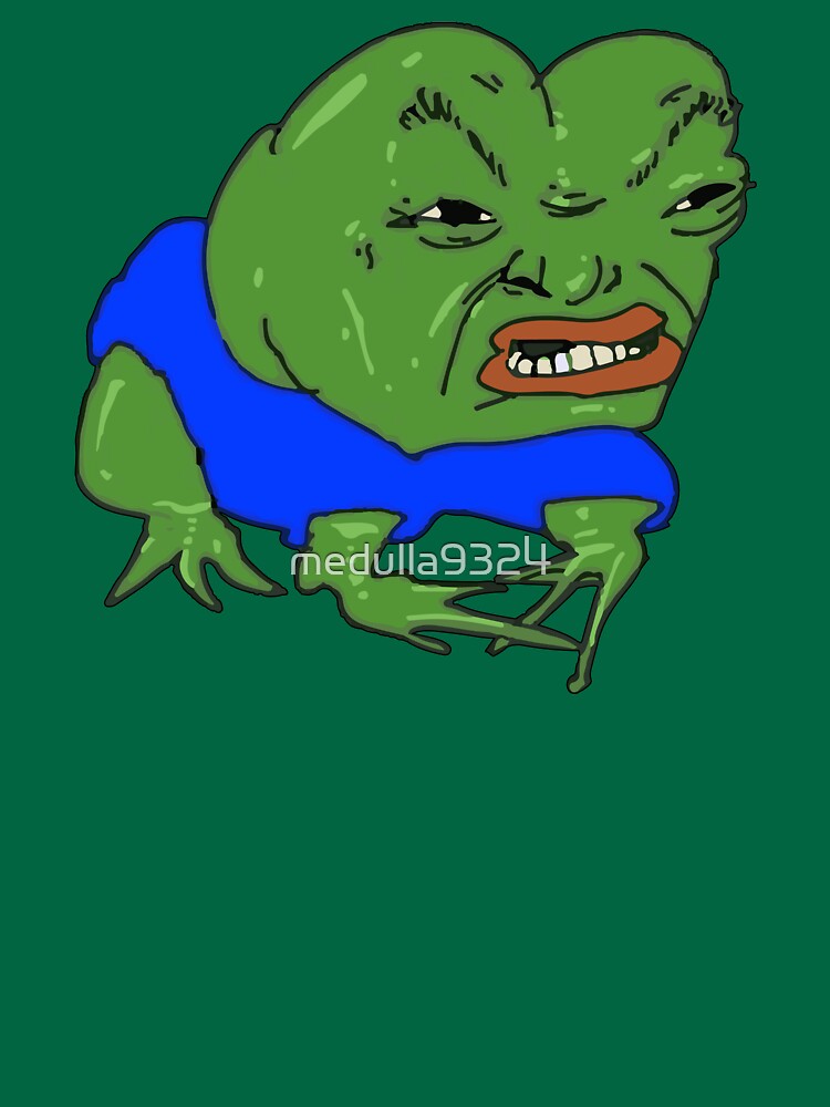 Pepe The Angry Frog T Shirt For Sale By Medulla9324 Redbubble