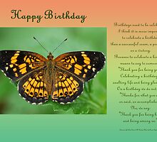 Happy Birthday Greeting Card by Bonnie T. Barry