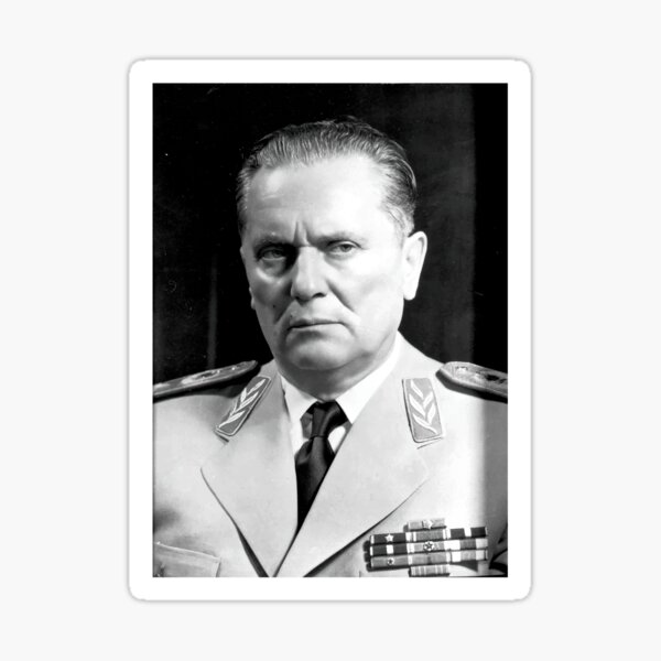 Comrade Josip Broz Tito Yugoslavia Flag Sticker By Mehdibamhaoud