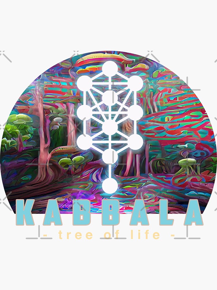 Kabbala Tree Of Life Kabbalah Sticker For Sale By CattlettArt