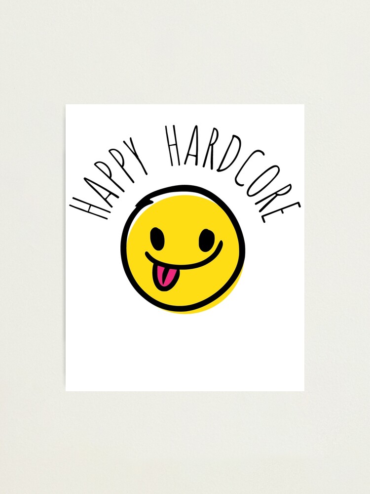 Funny Happy Hardcore Smiley Face Meme Photographic Print For Sale By