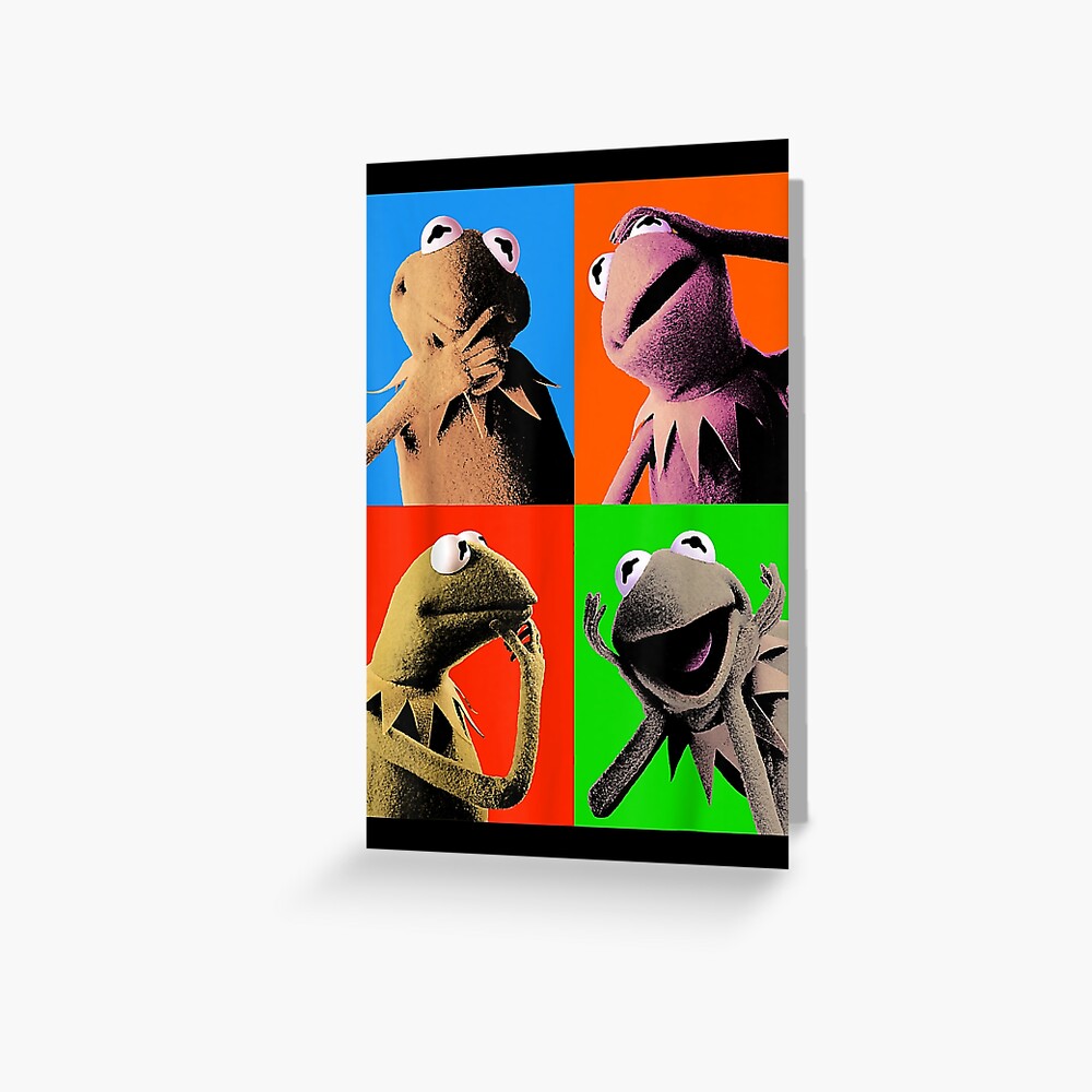 The Muppets Kermit The Frog Pop Art Greeting Card By Barbararecher