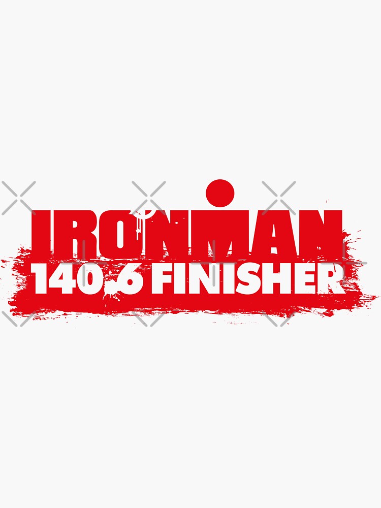 Ironman Triathlon 140 6 Finisher Race Sticker By Paubaz Redbubble