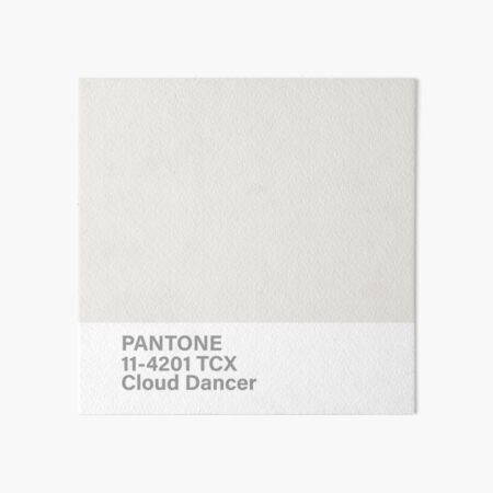 Pantone Tcx Cloud Dancer Art Board Print For Sale By