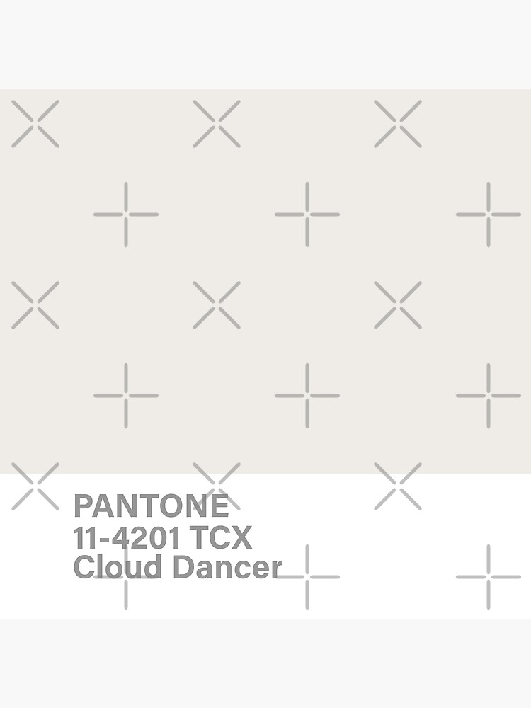 Pantone 11 4201 TCX Cloud Dancer Art Print For Sale By Princessmi