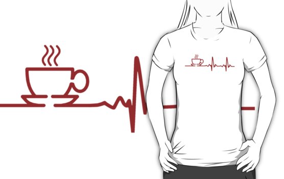 coffee ekg shirt