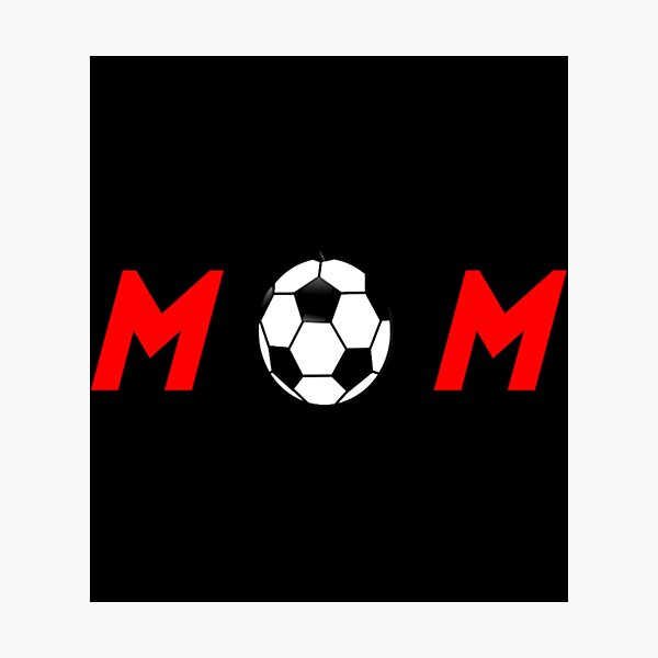 Lámina fotográfica Soccer Mom Una ilustración de un balón de fútbol