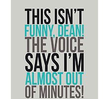 The voice says I'm almost out of minutes! by lauralaura