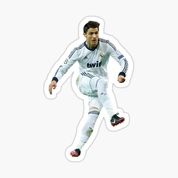 Ronaldo Shooting Sticker For Sale By Blaugrana Redbubble