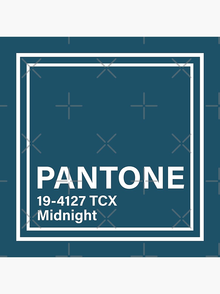 Pantone Tcx Midnight Poster By Princessmi Redbubble