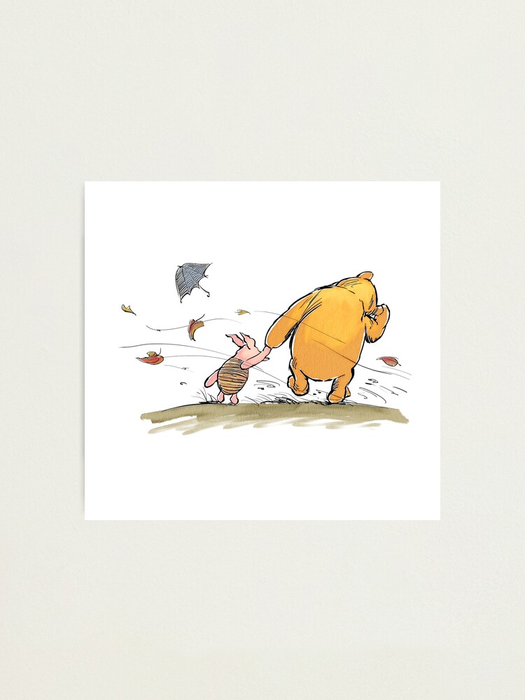 Classic Winnie The Pooh Pooh And Piglet Photographic Print For Sale