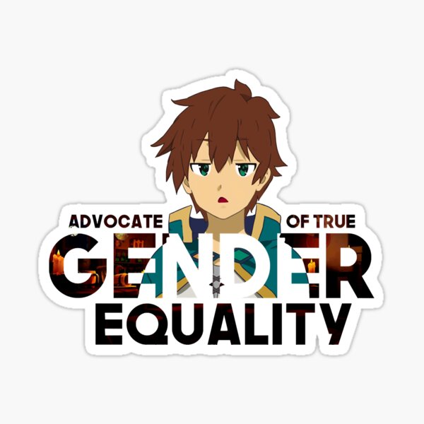 Konosuba Kazuma Of Gender Equality Classic Sticker For Sale By