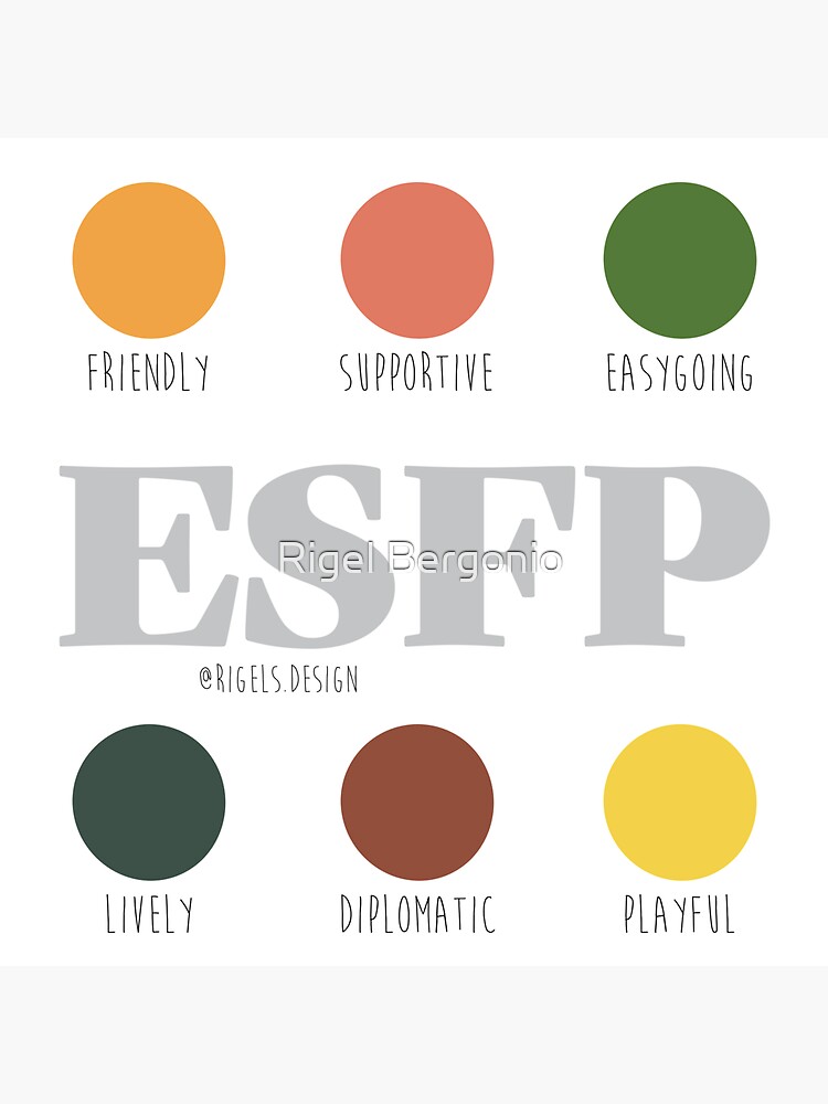 ESFP MBTI The Entertainer Sticker For Sale By Rigels Art Redbubble