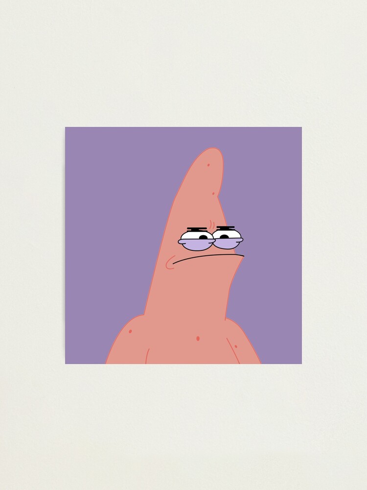 Patrick Star Meme Patrick Star Angry Photographic Print For Sale By