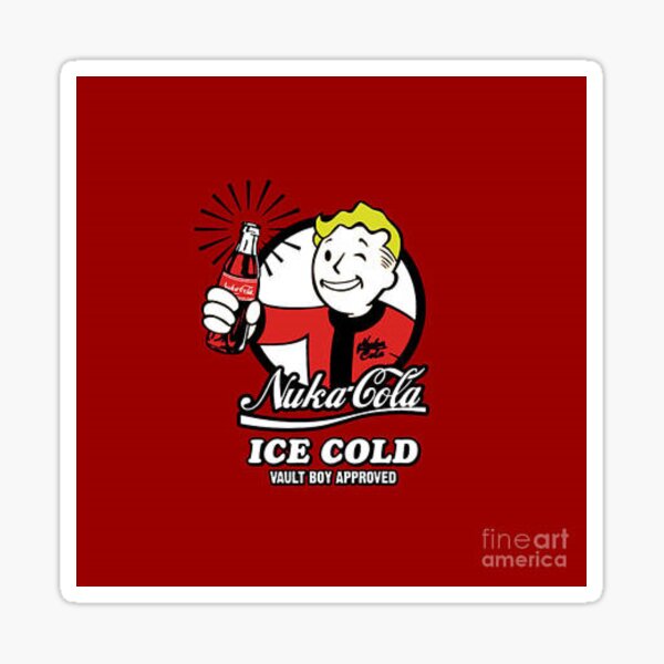 Fallout 3 Nuka Cola Ice Cold Sticker For Sale By Fallout76ers