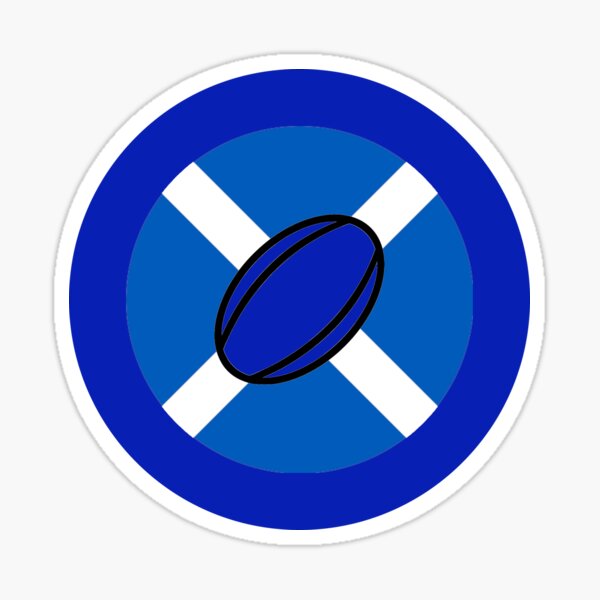 Scotland Rugby Retro Mod Roundel Sticker By Modsupporters Redbubble