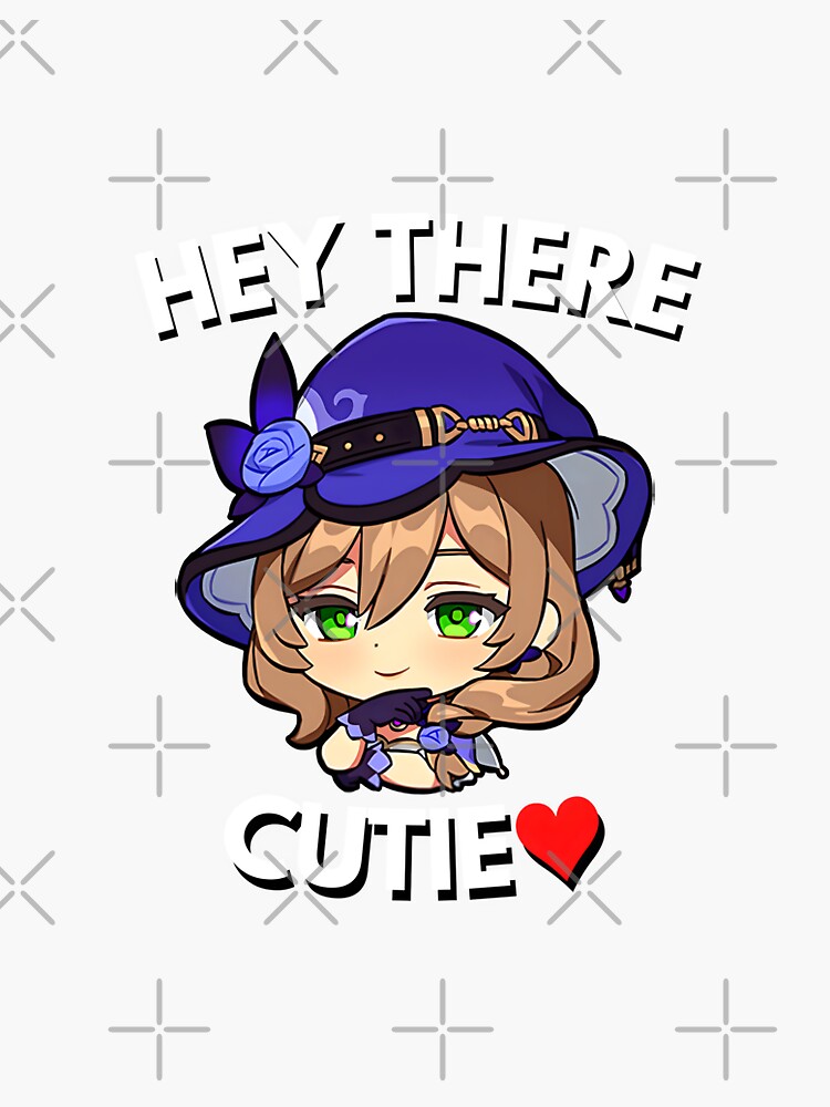 Lisa Hey There Cutie Genshin Impact Sticker By Puffdipper