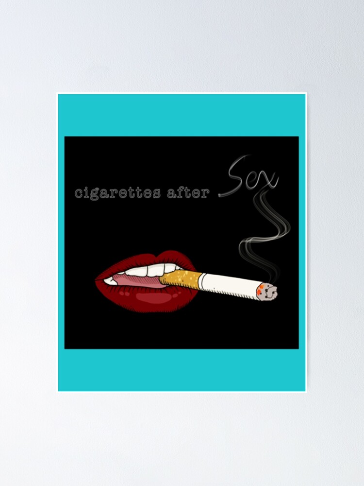 Cigarettes After Sex Logo Fan Art Black Poster By Edwinsss Redbubble