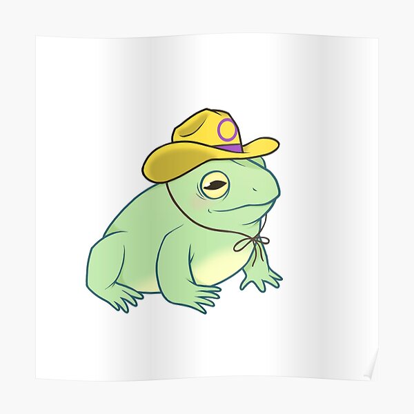 Intersex Pride Cowboy Frog Poster For Sale By Saltuurn Redbubble