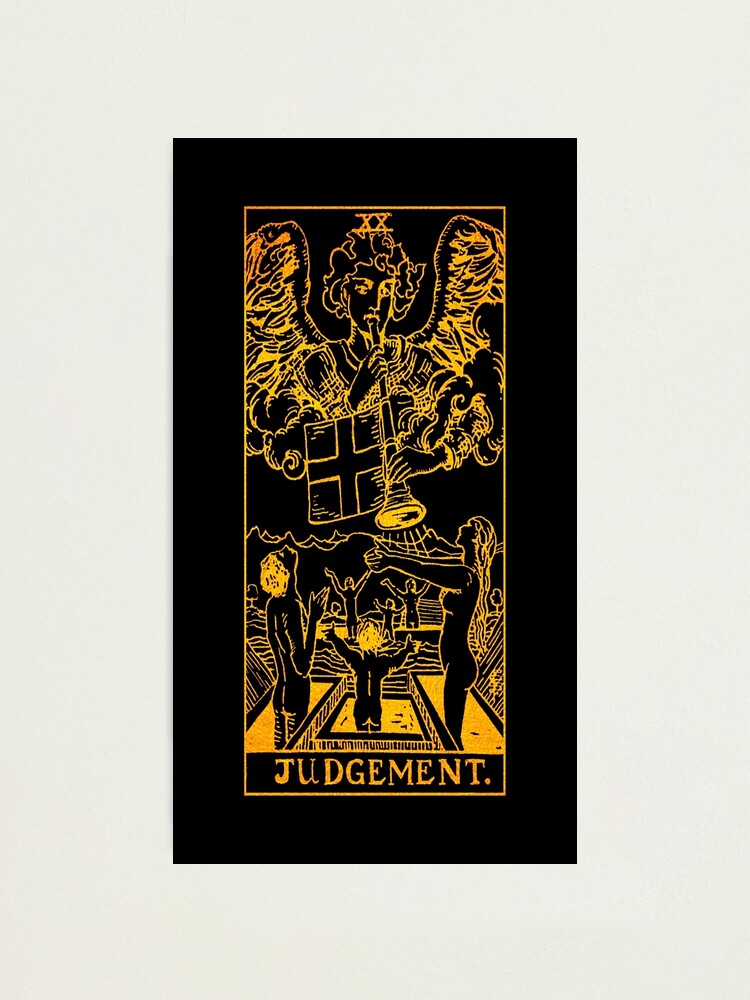 Judgement Tarot Card Gold And Black Major Arcana Of The Rws Deck