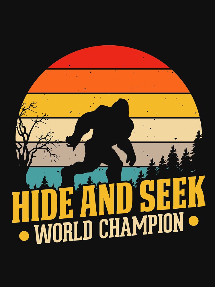 Bigfoot Hide Seek World Champ Sasquatch Silhouette Copy Png T