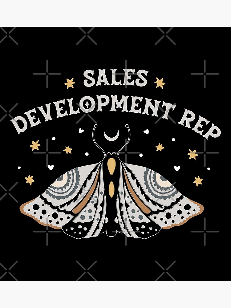 Sales Development Representative Boho Butterfly Design Poster For