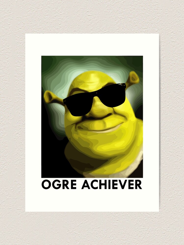 Sexy Shrek Shrek Meme Face Shrek Wazowski Art Print For Sale By