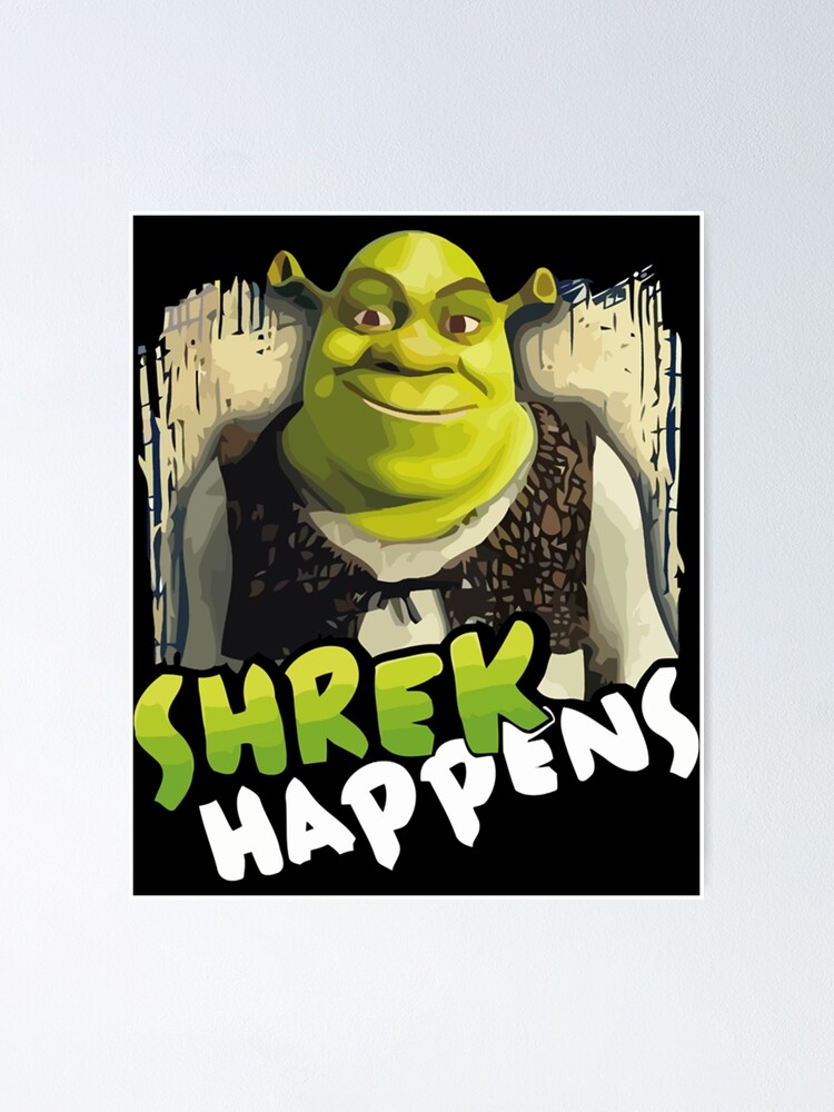 Poster Mike Wazowski Shrek Meme Par Nee Redbubble Sexiz Pix