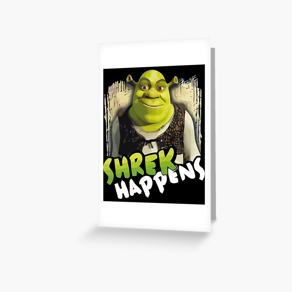 Sexy Shrek Shrek Meme Face Shrek Wazowski Greeting Card By