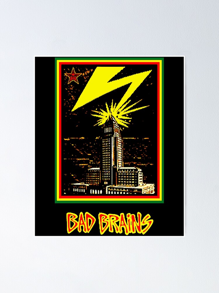 Make A Smile Bad Brains Logo Genres Hardcore Punk Poster By