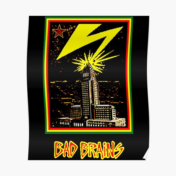 Make A Smile Bad Brains Logo Genres Hardcore Punk Poster By